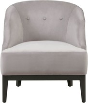 The Martha Stewart Samba Upholstered Barrel Accent Chair In Taupe Features Solid - £428.50 GBP