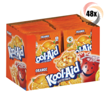 Full Box 48x Packets Kool-Aid Orange Flavor Soft Drink Mix | Caffeine Free | - £20.87 GBP