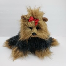 Ty Yappy Yorkshire Terrier Plush Yorkie Dog 1997 Brown Black Toy Stuffed Animal - £11.25 GBP