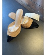 The Drop Women&#39;s Paulina Pointed-Toe Two-Tone Mule Praline Quilted Size 6 - $33.94 CAD