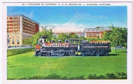 Postcard Train Countess Of Dufferin CPR Engine No 1 Winnipeg Manitoba - £2.15 GBP