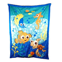Disney Baby Finding Nemo Dory Squirt Turtle Comforter Crib Quilt Blanket - $19.79