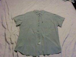 Woolrich Mens Green Short Sleeve Button Up Shirt Size XL - $4.19