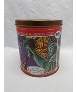 **EMPTY TIN** Trails End Gourmet Caramel Corn Tin 5&quot; X 6&quot; - $16.97 CAD