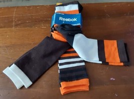 Reebok Cleveland Browns 3pk Sport Tube Socks New Orange Brown White Size... - £14.66 GBP