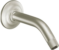 Moen S122BN 8-Inch Shower Arm and Flange, Brushed Nickel, 1/2&quot; Connection Size - £77.87 GBP
