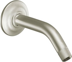 Moen S122BN 8-Inch Shower Arm and Flange, Brushed Nickel, 1/2&quot; Connectio... - £79.13 GBP