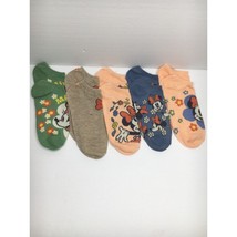 Disney Minnie Mouse Women&#39;s No Show Socks 5 Pair Size 4-10 - £19.66 GBP