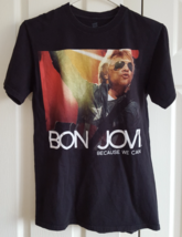 T-Shirt 2013 Bon Jovi Because We Can North America Tour Adult Small Black Hanes - £21.57 GBP