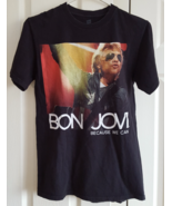 T-Shirt 2013 Bon Jovi Because We Can North America Tour Adult Small Blac... - £21.10 GBP