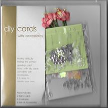 DIY cards with accessories. Card making kit. Flowers, hearts, pink/blue.... - $3.73