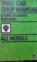1980  Ford  Car Shop Manual Engine Diagnosis Emissions All Models - $55.00