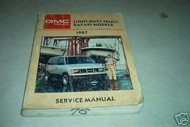 1987 GMC Luce Dovereduty Camion Safari Modelli Negozio Repair Servizio Manual 87 - $8.99