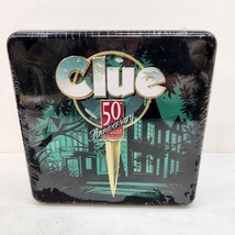 Vintage Hasbro Clue 50th Anniversary Edition In Tin Box Game 1998 NEW Sealed - £46.96 GBP