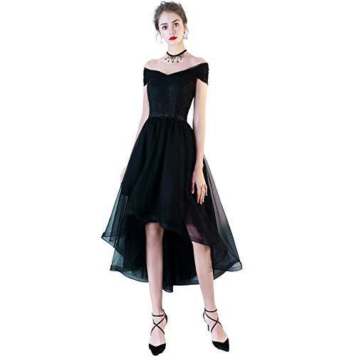 Lace High Low Off The Shoulder Corset Prom Homecoming Dress Dark Navy US 16