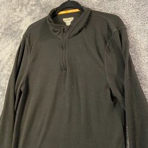 Omni Wool Shirt Mens Extra Large Black Wool Blend Performance Light Soft... - $12.63