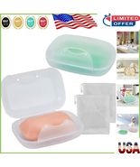 Travel Soap Savers Case - 2-Pack Clear Soap Holders with Secure Latch De... - $245.05 MXN