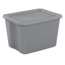 Large Storage Bin, 18 Gallon Plastic Storage Container with Snap-On Lid,... - $20.25
