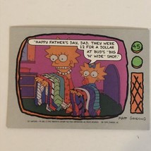 The Simpson’s Trading Card 1990 #45 Lisa &amp; Maggie Simpson - £1.53 GBP