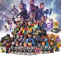 37pcs/set Avengers Endgame Thanos Captain Marvel Hulk Iron Man Thor Minifigures - £55.81 GBP