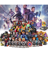 37pcs/set Avengers Endgame Thanos Captain Marvel Hulk Iron Man Thor Mini... - £55.15 GBP