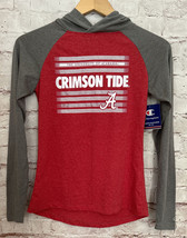 Alabama Crimson Tide Womens XS Hooded Long Sleeve Raglan Tee Shirt Red G... - £20.32 GBP