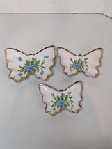 Vtg Porcelain Butterfly Nesting Trinket Dishes Jewelry Candy Trinkets Se... - £18.67 GBP