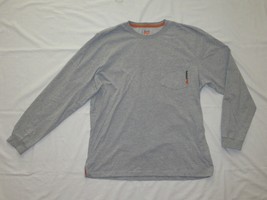 Timberland Pro Long Sleeve Shirt XL Gray F19 Style Front Pocket - $11.40