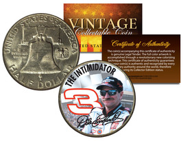 DALE EARNHARDT *THE INTIMIDATOR* Colorized 1951 Franklin Silver Half Dol... - $30.81