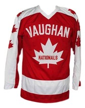Wayne Gretzky Vaughan Nationals Retro Hockey Jersey New Red Any Size - £39.08 GBP+