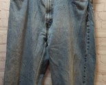 Levi&#39;s men blue jeans 38x30 WELL WORN Frayed edges made Mexico - $24.74