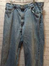 Levi&#39;s men blue jeans 38x30 WELL WORN Frayed edges made Mexico - $24.74