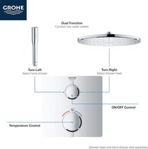 Grohe 34745000 Grohtherm Cube Shower Set with Tempesta 210 - Starlight C... - £517.62 GBP