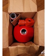 Justrite 26811R Steel Heavy Duty ciggerate Butt Receptacle disposal Red ... - $134.04 CAD