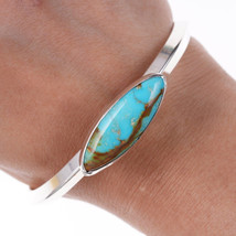 7&quot; Garcia Santa Fe Southwestern sterling and turquoise bracelet - £140.63 GBP