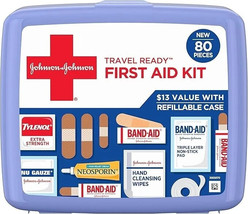 Johnson &amp; Johnson Travel Ready Portable Emergency First Aid Kit for Mino... - $9.99