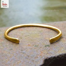 18 K Hallmark Stamped Real Solid Yellow Gold Hammered Tribal Men&#39;s Cuff ... - £4,036.01 GBP