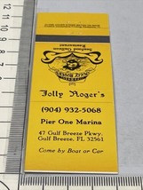 Vintage Matchbook Cover  Jolly Roger’s Restaurant Gulf Breeze, FL gmg  U... - £9.73 GBP