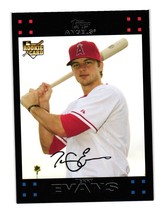 2007 Topps Terry Evans UH192 Angles Baseball Rookie Card Collector - £4.74 GBP