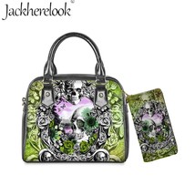 Jackherelook Rose With Sugar  Flower Printing Woman Casual Purses Large Capacity - £160.31 GBP