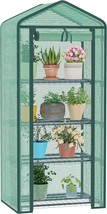Greenhouse for Indoor Outdoor, Small Plastic Plant Green House 4-Tier Ra... - $33.25
