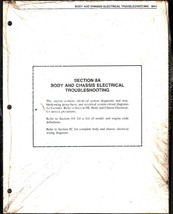 Corvette Section 8A Electrical Troubleshooting Paperback Book Manual Loo... - $22.24