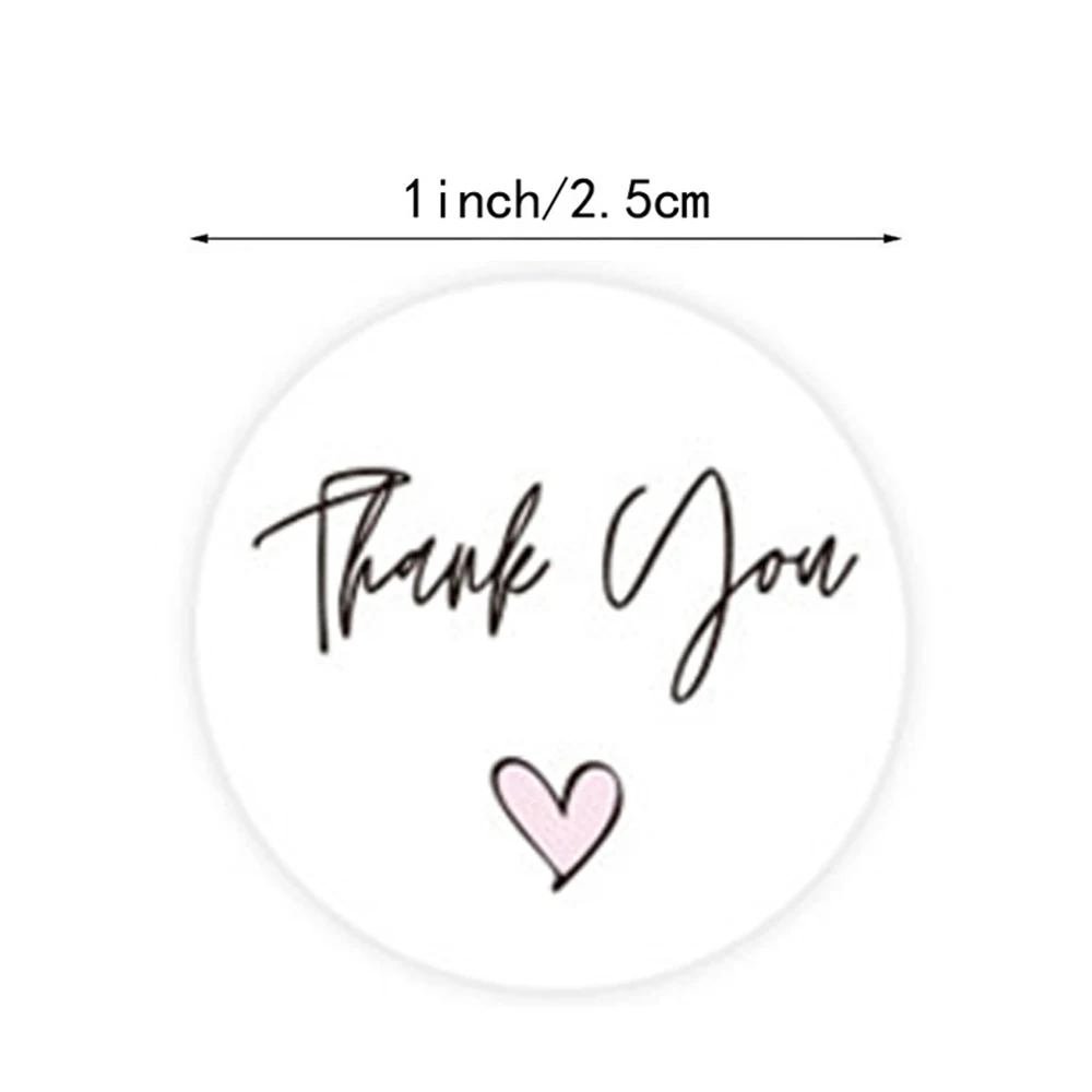 House Home 100-500pcs Round Thank You Stickers for Envelope Seal Labels Gift dec - £19.98 GBP
