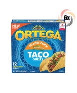 6x Packs Ortega Yellow Corn Hard Taco Shells | 5.8oz | 12 Shells Per Pack | - £24.86 GBP