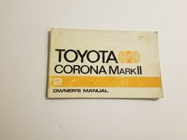 1968? Toyota Corona Mark II Owner&#39;s Manual - $14.83