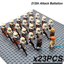 23pcs Star Wars Minifigures Obi-Wan Anakin Skywalker And 212th Attack Battalion - £27.49 GBP