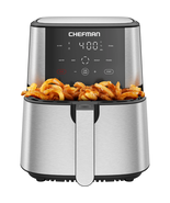 Chefman 6 Qt. Air Fryer 4 Functions w/ Touch Controls, HI-FRY Button, St... - $1,558.59 MXN