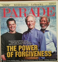 Matt Damon, Clint Eastwood, Morgan Freeman @ PARADE Magazine Dec 6, 2009 - £4.70 GBP