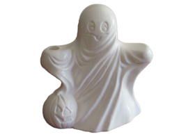 CHIPPY Vintage 1985 Ghost Ceramic Figurine Taiwan JackOLantern Candle Ho... - $177.40 MXN