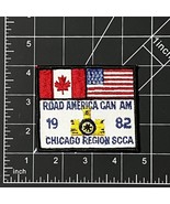 Road America Can Am Patch SCCA Chicago Region USA Canada Flags 1982 Vintage - £12.04 GBP